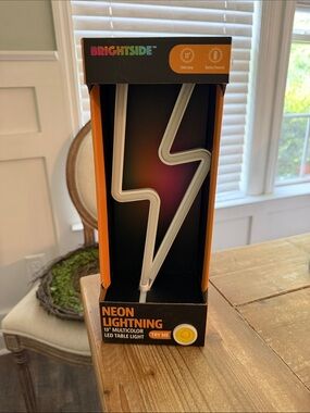 Brightside Neon Lightning LED Table Light